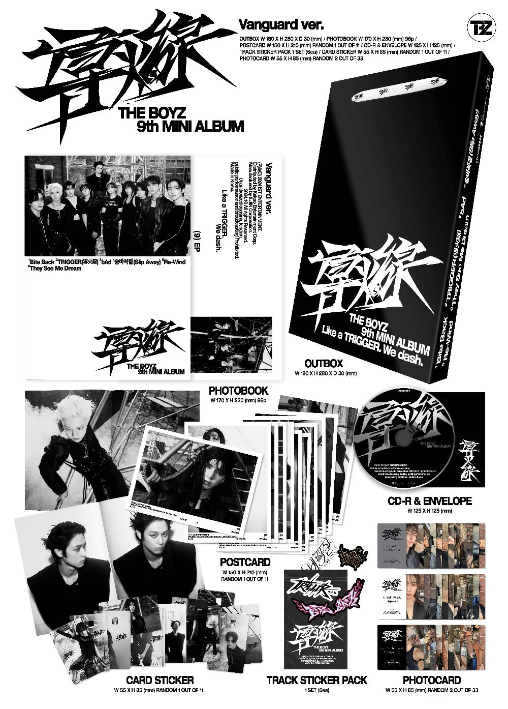 THE BOYZ - 9th Mini Album 'Trigger' (Random Ver.)